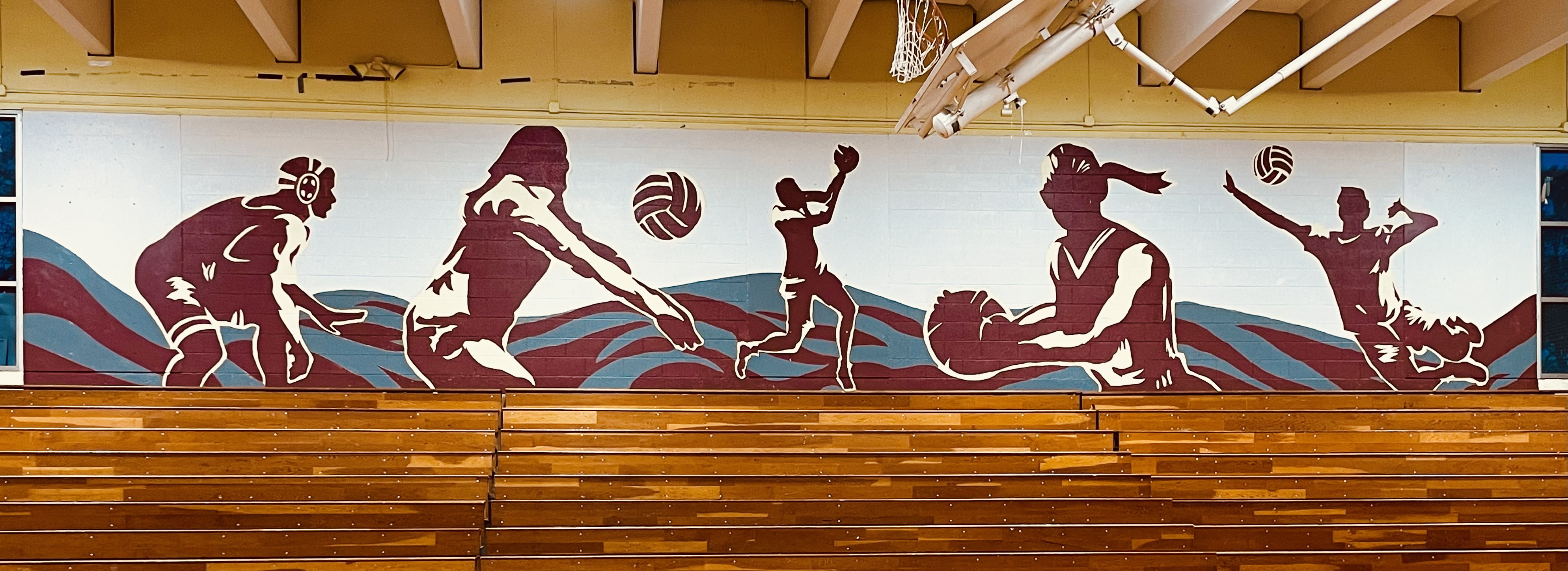 Sports mural