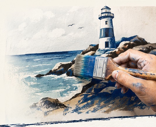 Ocean State Murals hand-painted mural artwork
